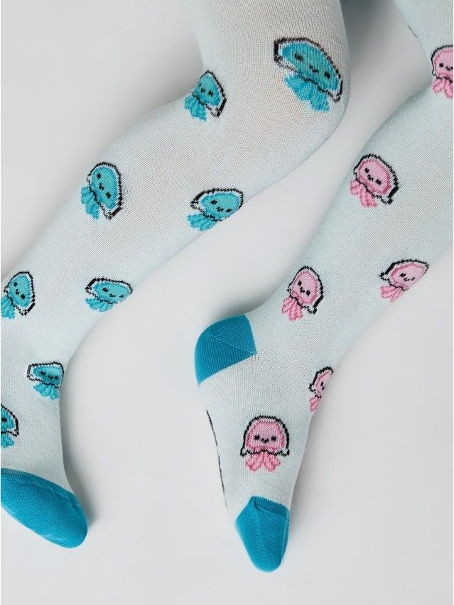 Children's tights CONTE-KIDS CK HAPPIK, s.104-110 (16),646 turquoise - 2