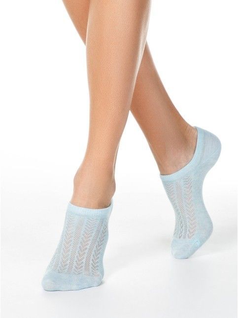 Ultrashort socks ACTIVE with openwork weave