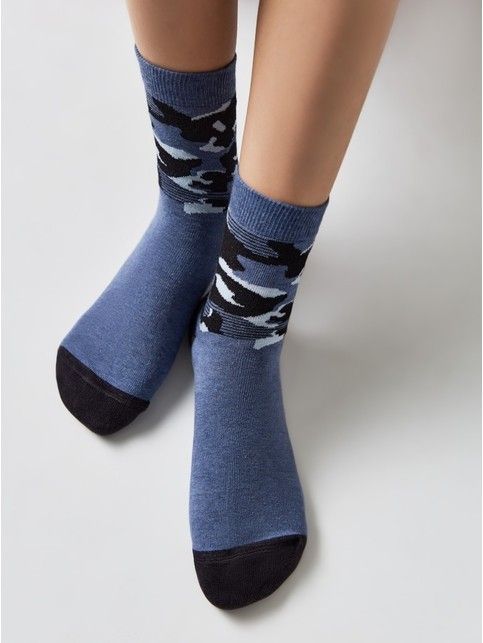 Cotton socks TIP-TOP with drawings of