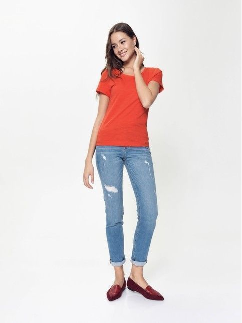 Cotton t-shirt with turn-down cuffs LD 926