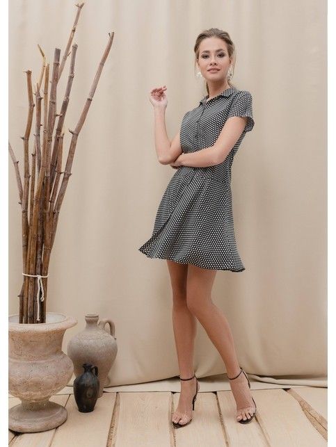 Light shirt gown with a star print LPL 884