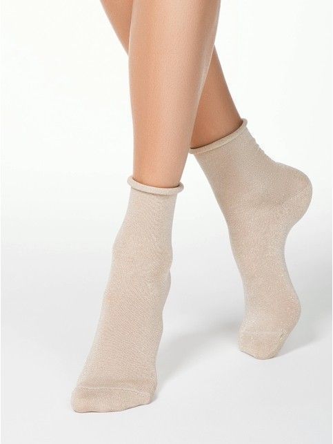 Cotton socks CLASSIC with lurex