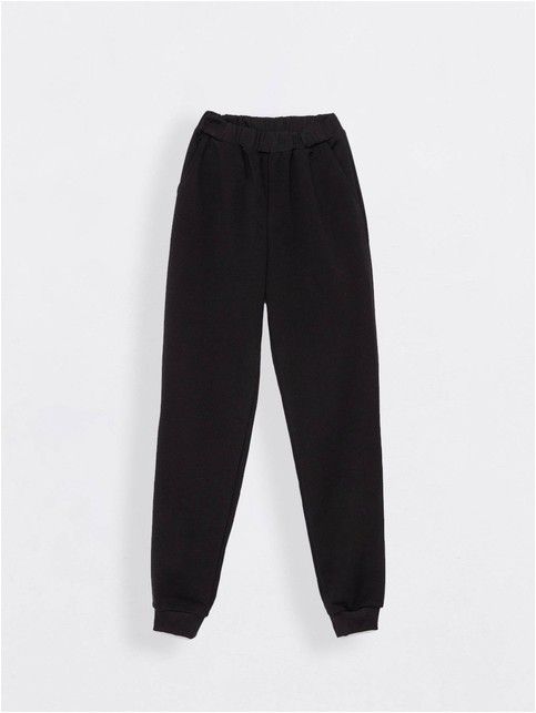 High rise joggers ORA with slight lurex shimmer