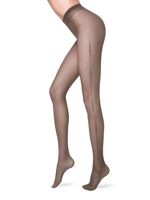 Tights with lampas from points LIRA Lycra®