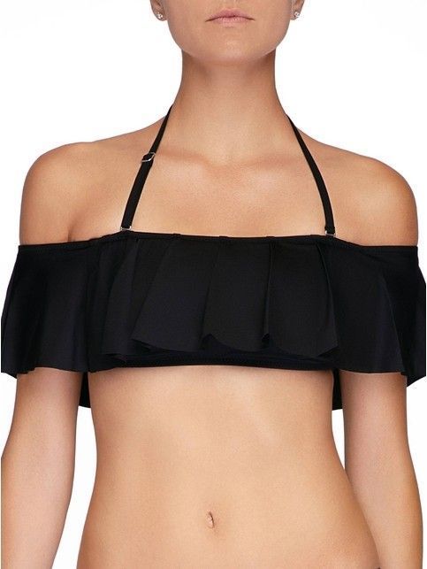 Bikini top with flounce BLANKA