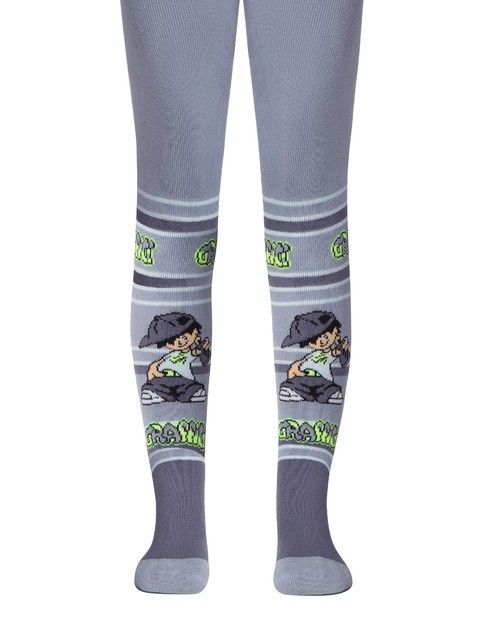 SOF-TIKI tights (terry inside) with drawings