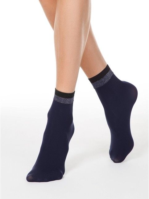Socks FANTASY with a shining side made of two-tone lurex