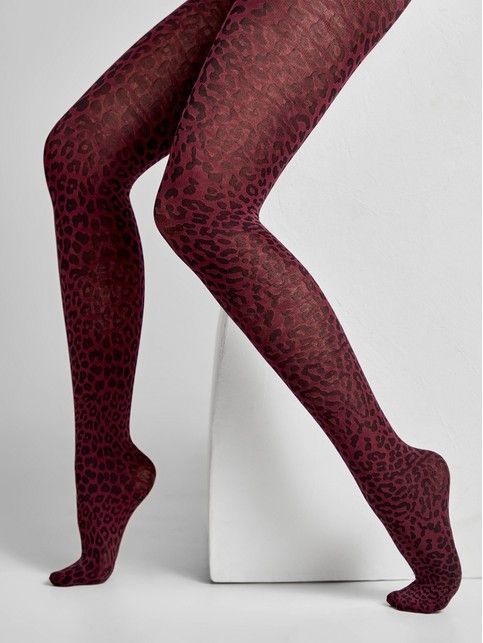 Leopard print tights LEO Lycra®