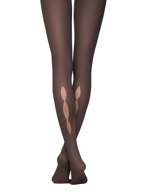 Tights with rhinestones and 