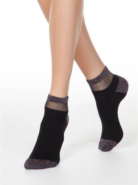 Short socks ACTIVE with lurex