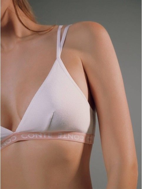 Bustier with ribbed triangle ACTIVE BASE LBE 1256