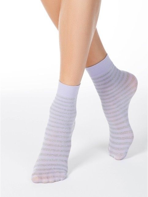 Striped socks FANTASY with lurex