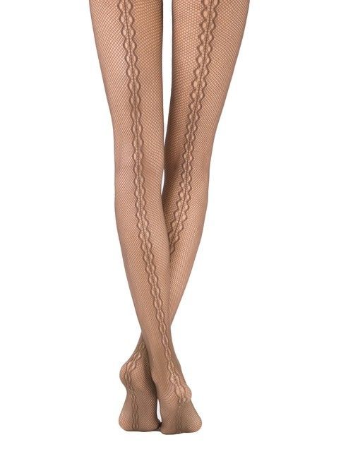 Fishnet tights with an openwork pattern on the back DREAM Lycra®