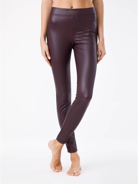 Ultra-soft faux leather leggings with thermal effect ELITE