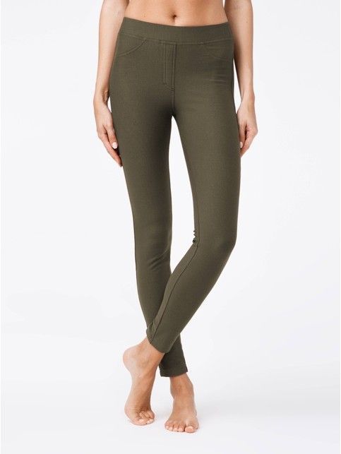 Extra soft jeggings with a high fit and thermal effect WINDY