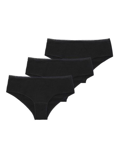 Women cotton panties with a low waistline LHP 2003 (3 products in a box)