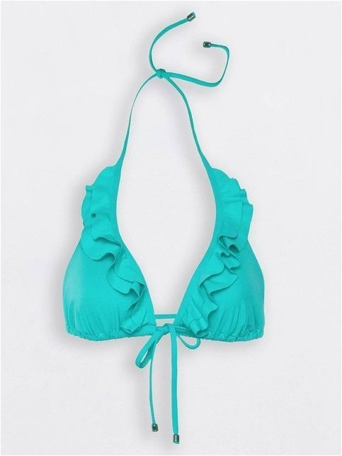 Bikini soft triangles with ruffle EVA