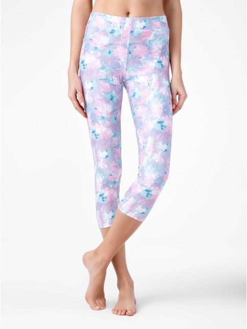 Breeches with floral print FIOLA