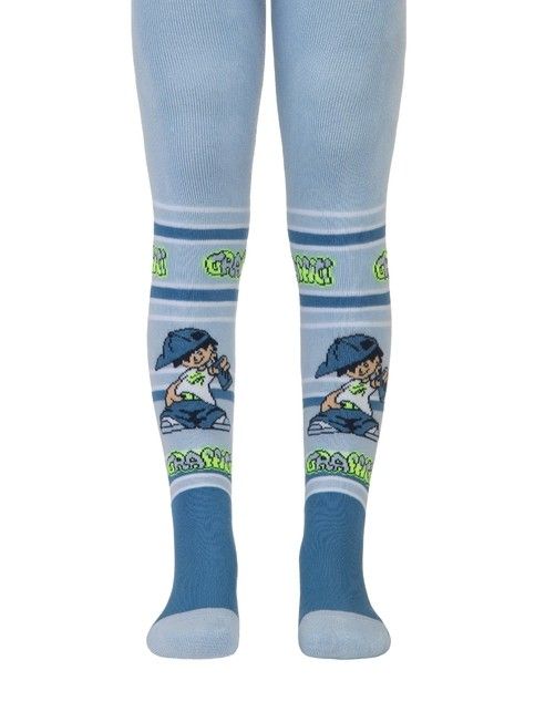 SOF-TIKI tights (terry inside) with drawings