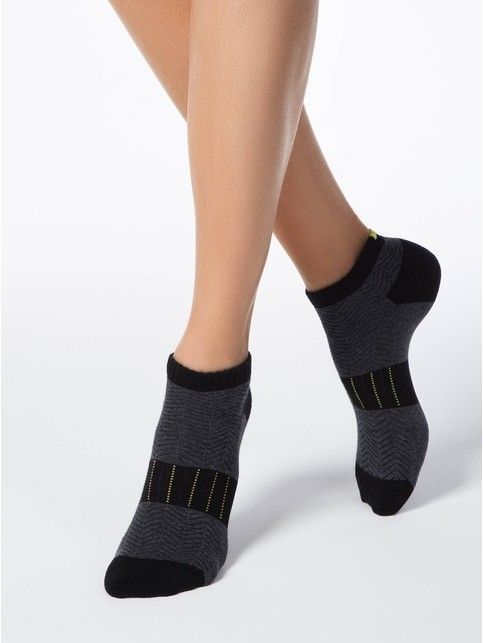 Short cotton socks ACTIVE with a terry foot
