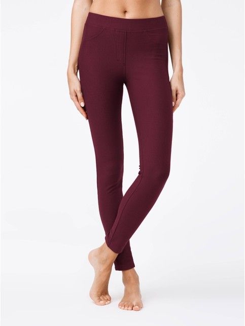 Extra soft jeggings with a high fit and thermal effect WINDY