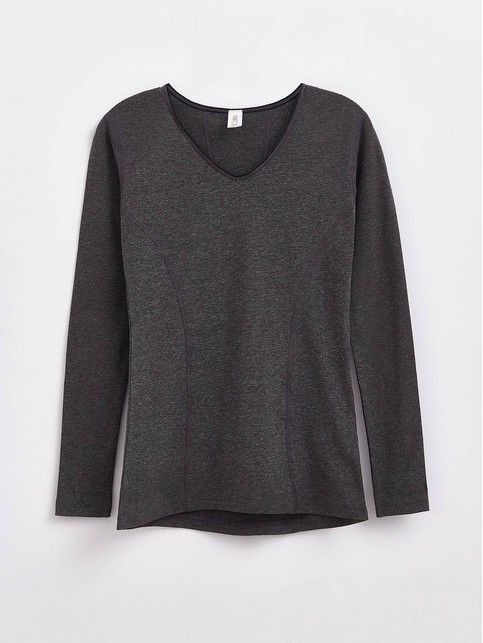 V-neck thermal jacket