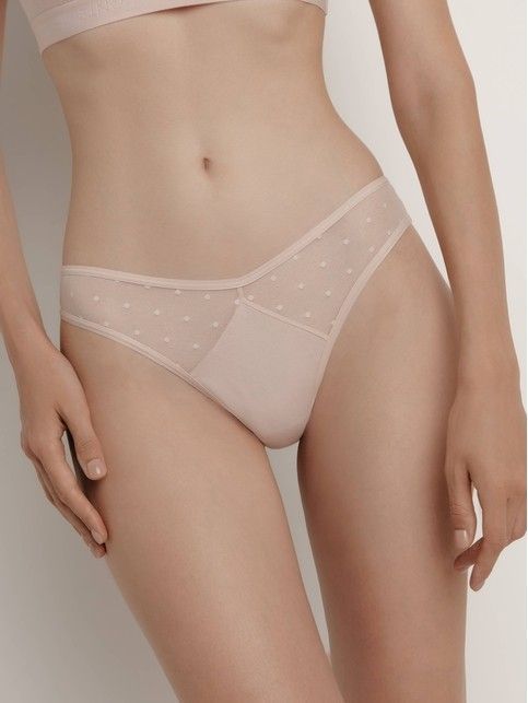 Braziliano V-shaped panties MESH&DOTS LBR 1887