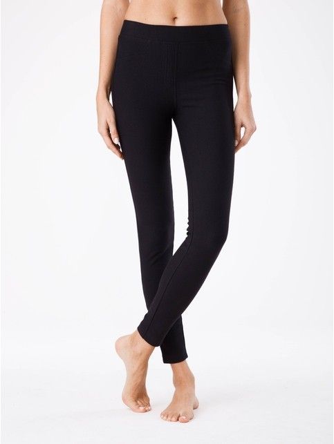 Extra soft jeggings with a high fit and thermal effect WINDY