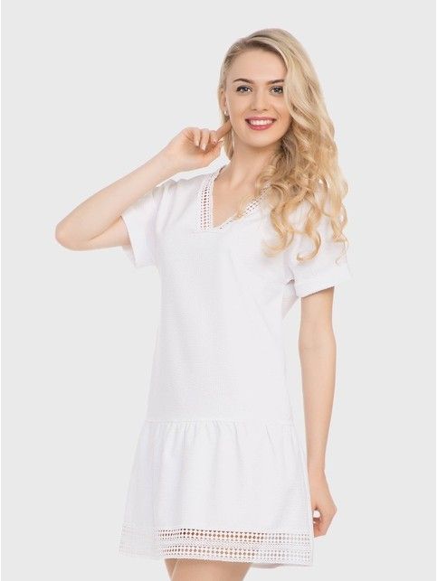 Tunic with textured lace LTH 739