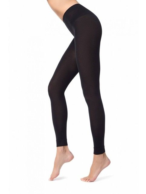 Warm leggings with added yarn micromodal MODAL LEGGINGS 250