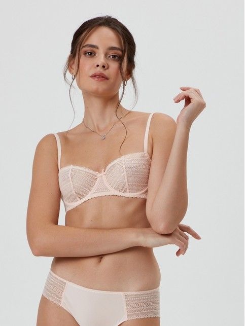 Vintage balconette bra with soft cups RB6089