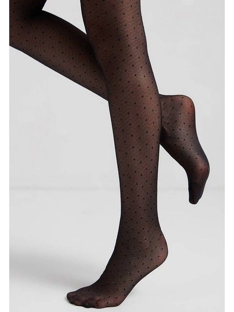 PAULINE tights with geometric dots