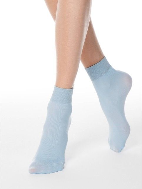 Socks with a wide elastic band FANTASY with lurex