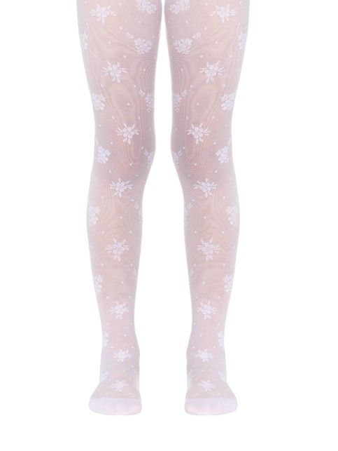 Tights with floral patterns LUCIA