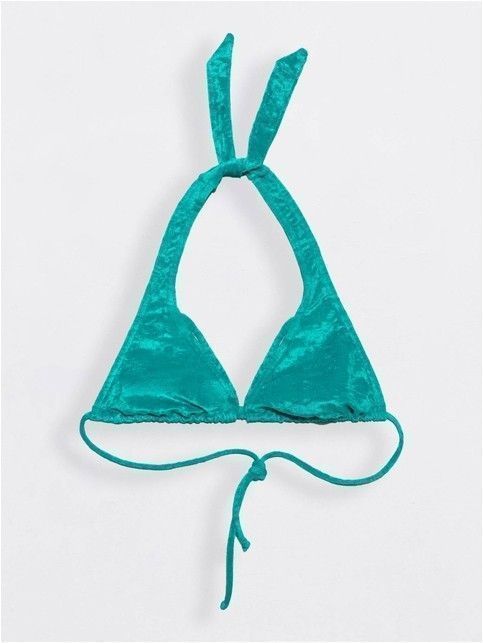Bodice-halter with soft triangular cups ROXY VELVET