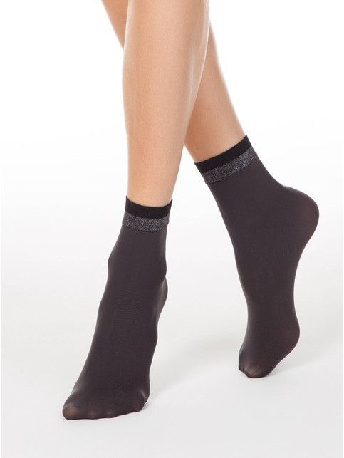 Socks FANTASY with a shining side made of two-tone lurex