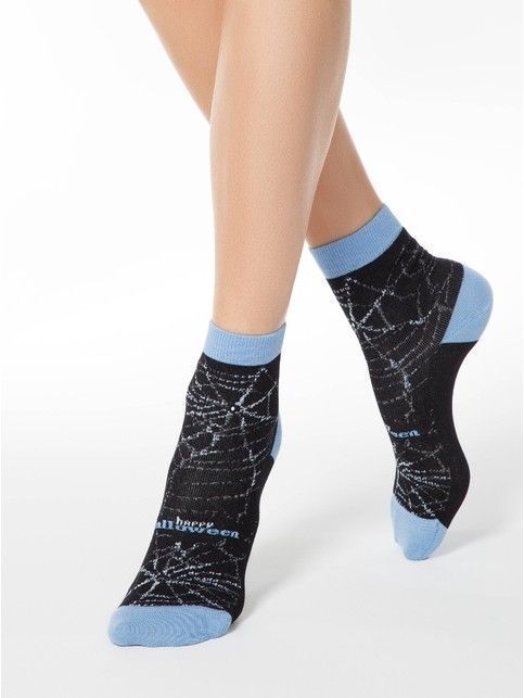 Cotton socks CLASSIC with rhinestones and lurex