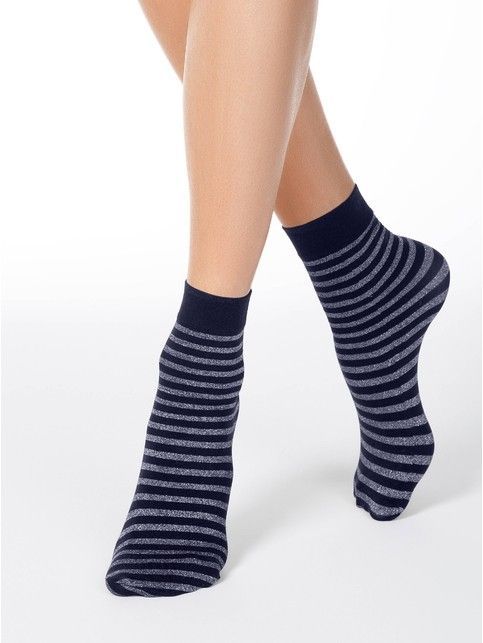 Striped socks FANTASY with lurex