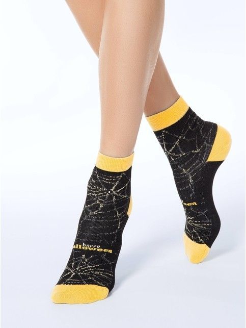 Cotton socks CLASSIC with rhinestones and lurex