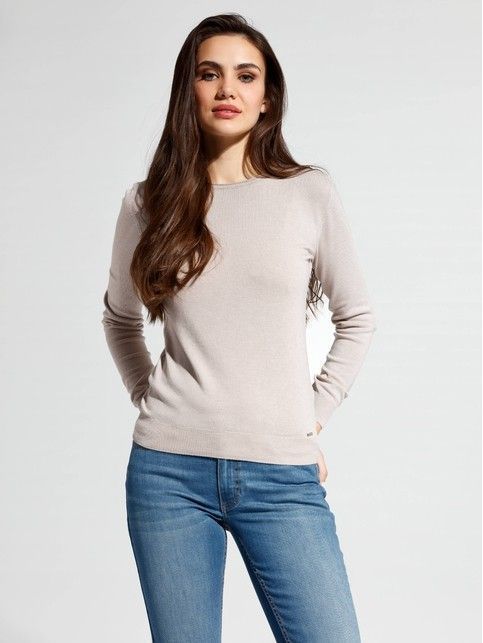 Knit pullover made of yarn with premium quality viscose LDK 053