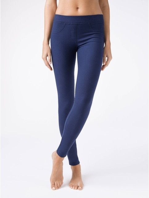 Extra soft jeggings with a high fit and thermal effect WINDY