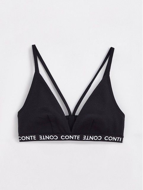 Bustier with ribbed triangle ACTIVE BASE LBE 1256