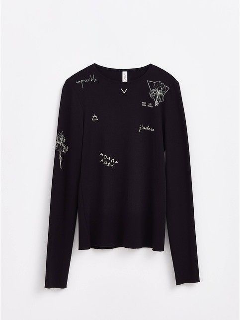 Jumper with tattoo designs 