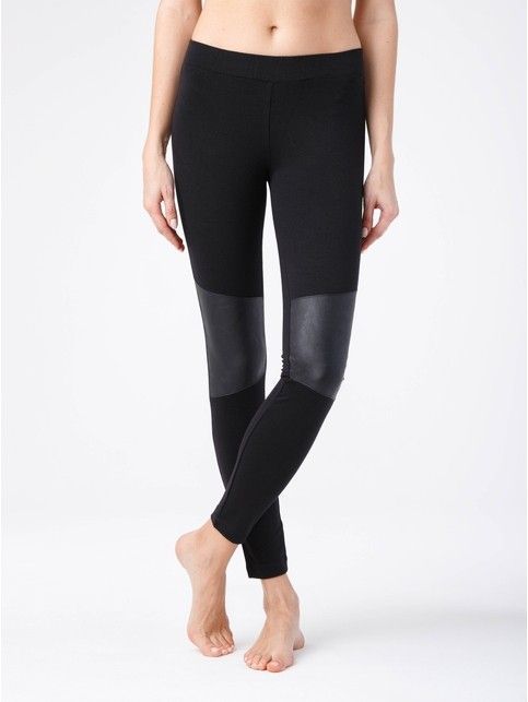 Trendy biker leggings with inserts 