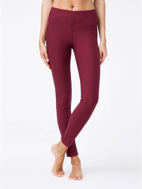Extra soft jeggings with a high fit and thermal effect WINDY