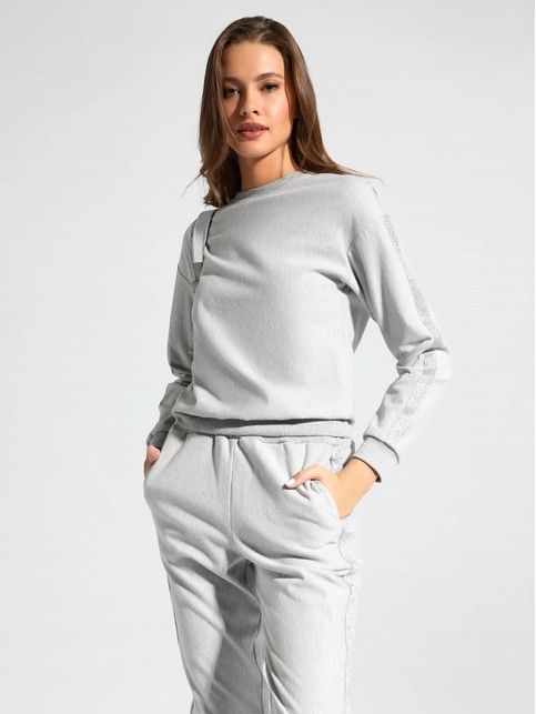 Cotton sweatshirt with lurex flickering LD 1043
