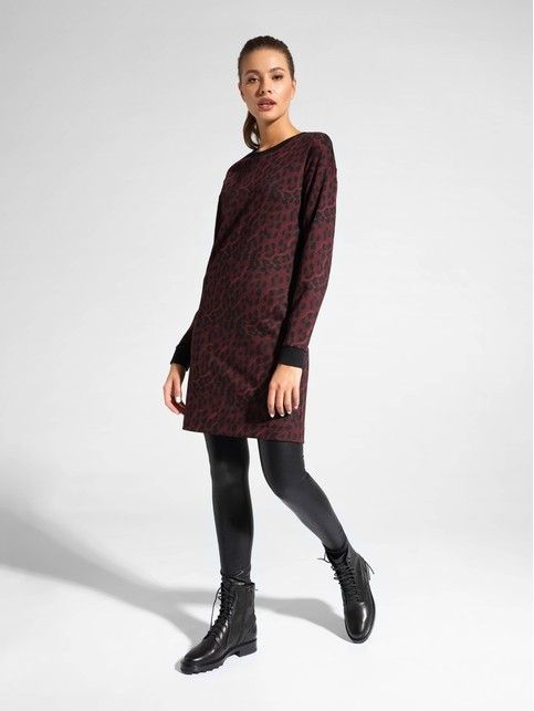 Leopard print dress LPL 1045