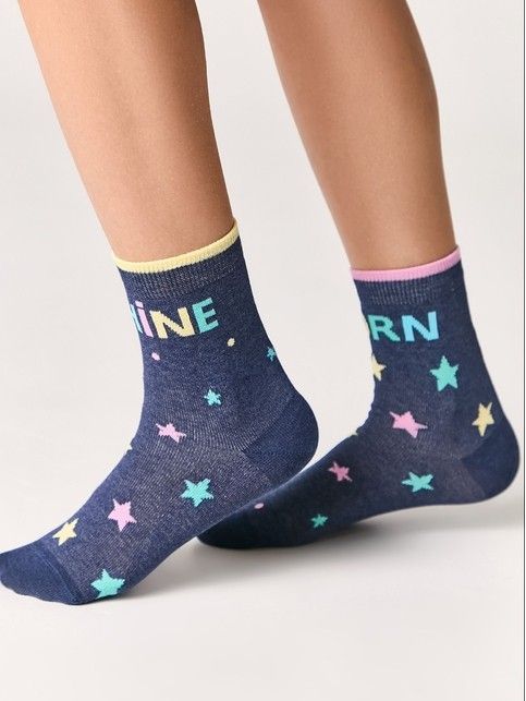 Cotton socks with funny drawings 