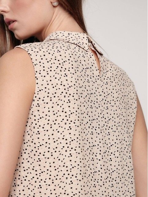 Blouse with polka dots from premium viscose LBL 1173