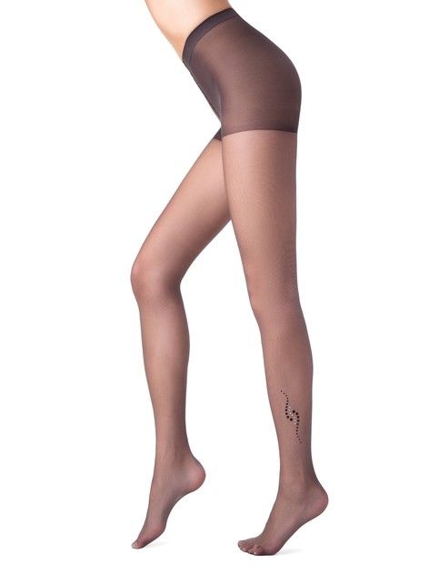 Tights with a tattoo pattern and rhinestones SHAKE Lycra®